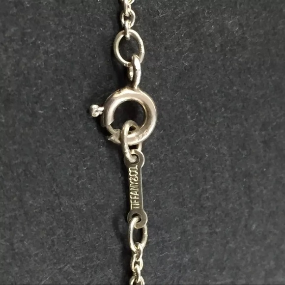 AUTH TIFFANY&CO. Silver 925 Elsa Peretti Open Heart Pendant Necklace - Picture 6 of 6